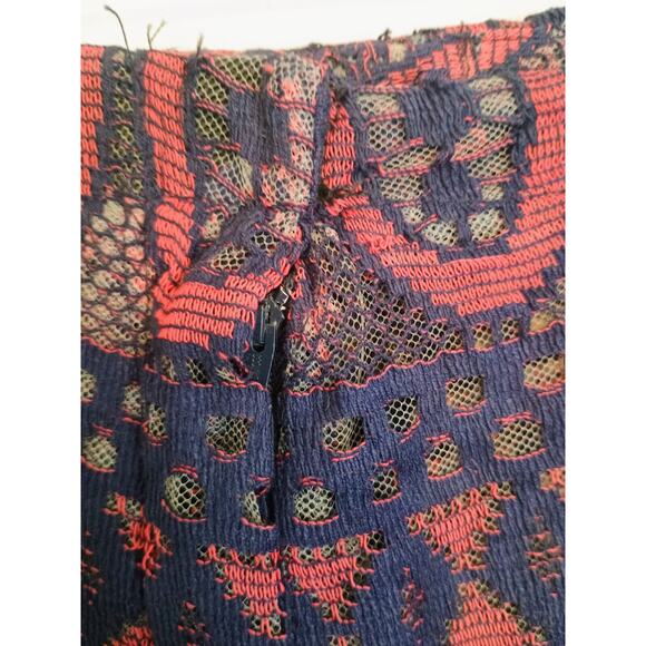 Bohemian Bell Bottom Pants Women 31 Tribal Sheer Retro Bold Festival 70s Hipster - Picture 4 of 5